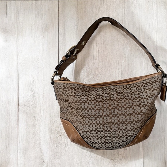 COACH PURSE WITH LEATHER TRIM - Picture 5 of 5